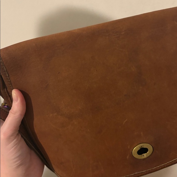 Coach Vintage Pocket Purse 9755 British Tan Leather Crossbody - Picture 13 of 13